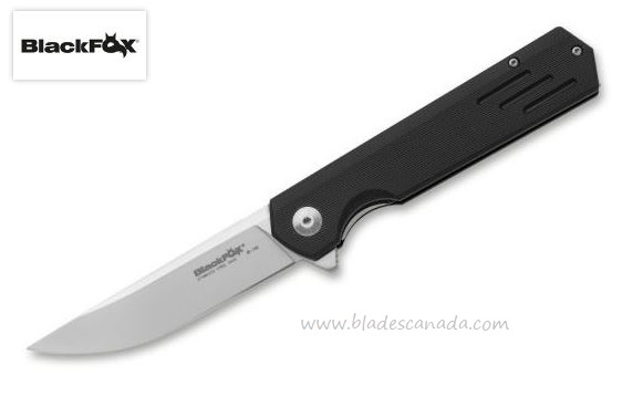 BlackFox Revolver Flipper Folding Knife, 440, G10 Black, BF-740