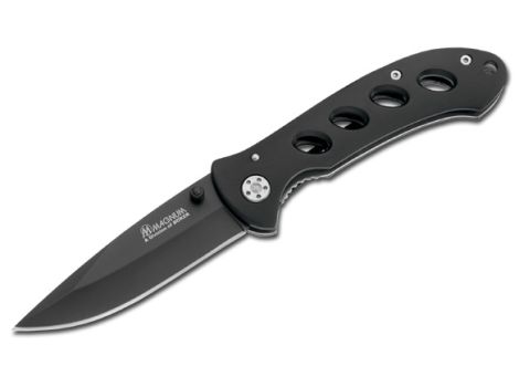 Boker Magnum Shadow Folding Knife, 440, Aluminum, B-01MB428