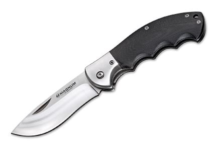Boker Magnum NW Skinner Folding Knife, 440A, G10 Black, 01RY526