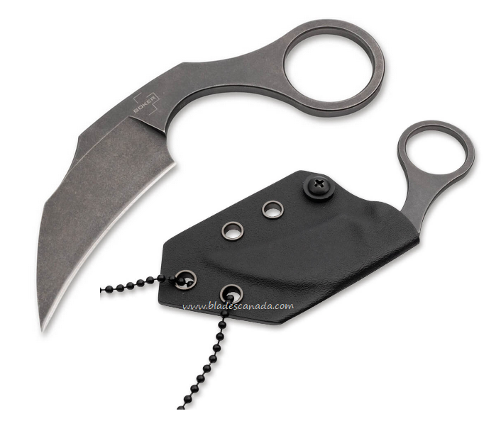 Boker Plus Bad Moon Fixed Blade Knife, D2, Steel Construction, Kydex Sheath, 02BO078