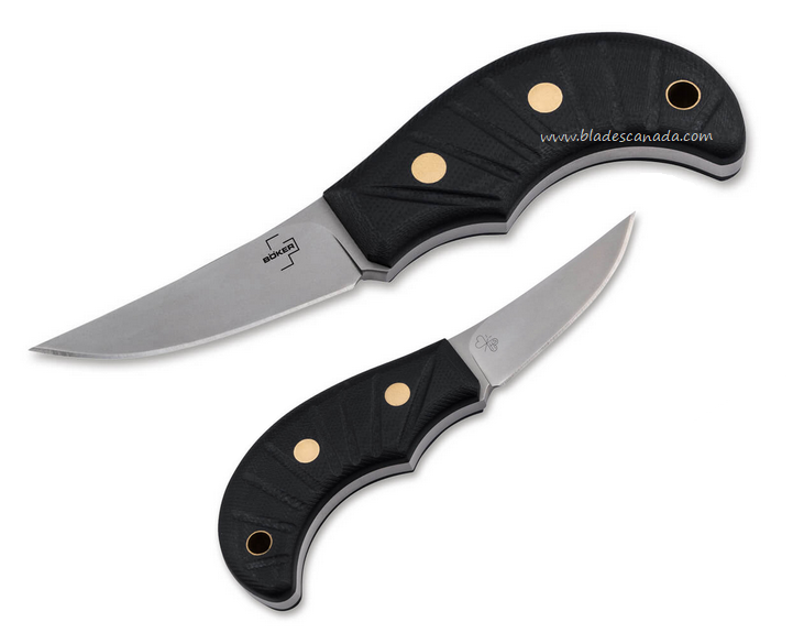 Boker Plus Shrimp Fixed Blade Knife, D2, G10 Black, 02BO082