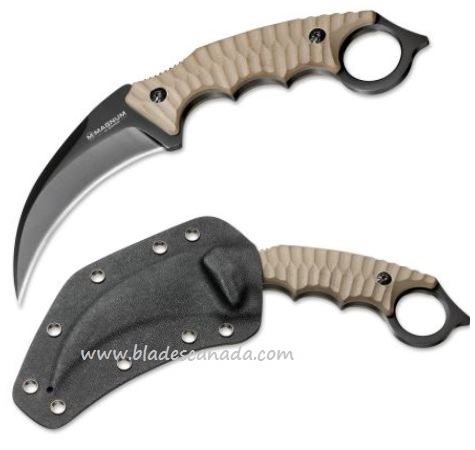 Boker Magnum Spike Karambit Fixed Blade Knife, G10 Black, Kydex Sheath, 02SC028 - Click Image to Close