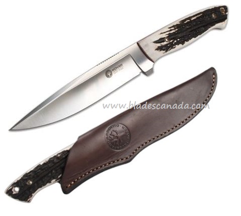 Boker Arbolito Relincho Cuerno de Ciervo Fixed Blade, N695, Stag, 02BA303H - Click Image to Close