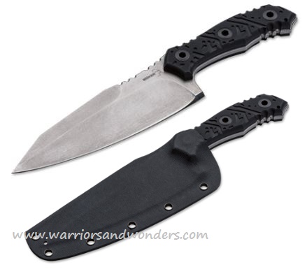 Boker Plus M2 Fixed Blade Knife, 440C, G10 Black, Kydex Sheath, 02BO056