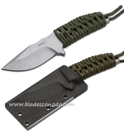 Boker Plus Prime Fixed Blade Knife, 440C, Kydex Sheath, B-02BO380