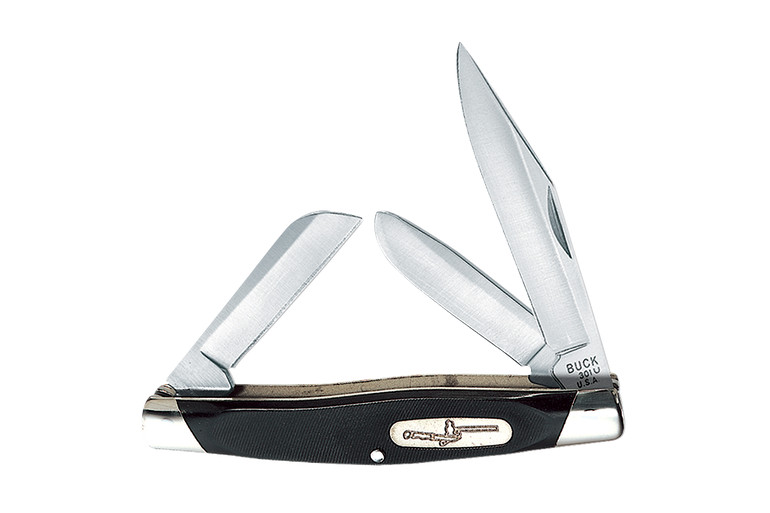 Buck Stockman Slipjoint Folding Knife, 420HC Steel, BU0301BKS