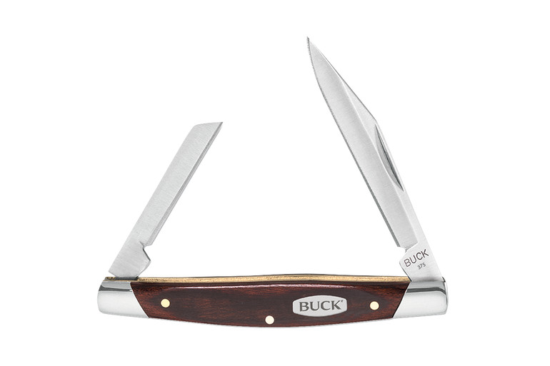 Buck Deuce Slipjoint Folding Knife, 420J2 Steel, Wood Handle, BU0375BRS - Click Image to Close