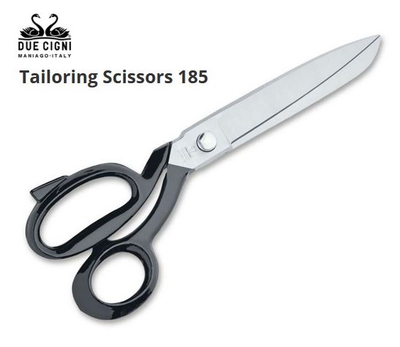 Due Cigni Italy Tailoring Scissors 185, Carbon Steel, 04DC020 - Click Image to Close