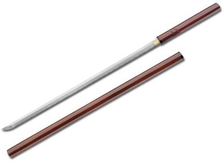 Boker Magnum Blind Samurai Sword, 1045 Carbon, Wood Handle, 05ZS600
