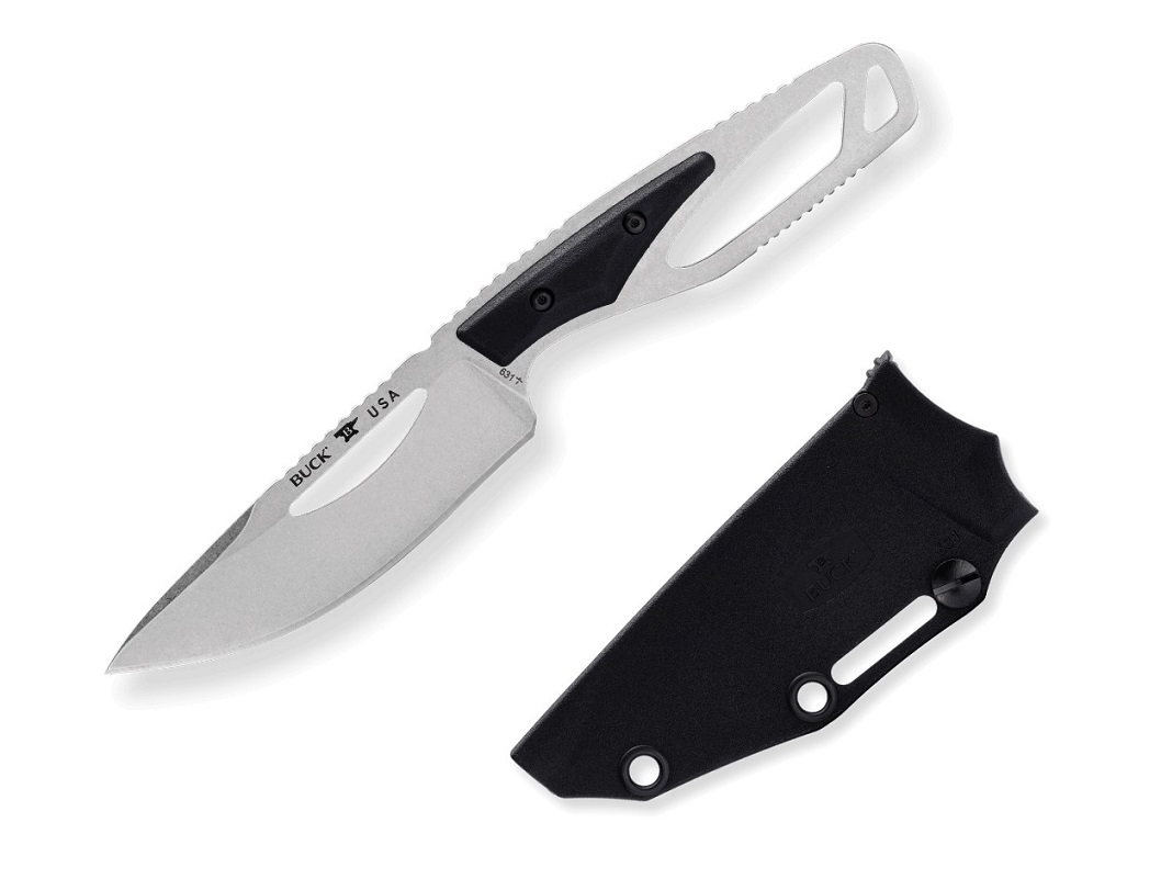 Buck PakLite Field Select Fixed Blade Knife, 420HC, Hard Sheath, 631BKS