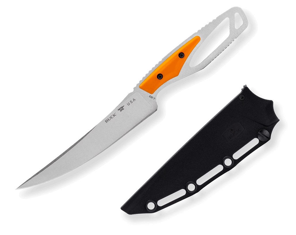 Buck PakLite Processor Select Fixed Blade Knife, 420HC, 636ORS
