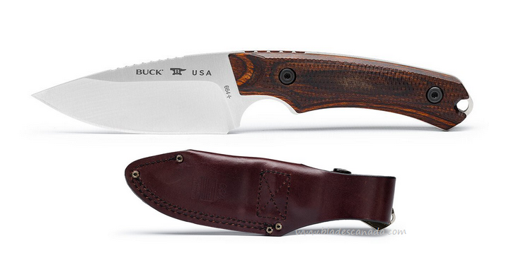 Buck 664 Alpha Hunter Pro Fixed Blade Knife, S35VN Satin, Dymalux Walnut, 0664WAS