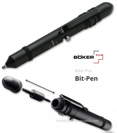 Boker Plus Bit-Pen, Aluminum Black, 09BO128