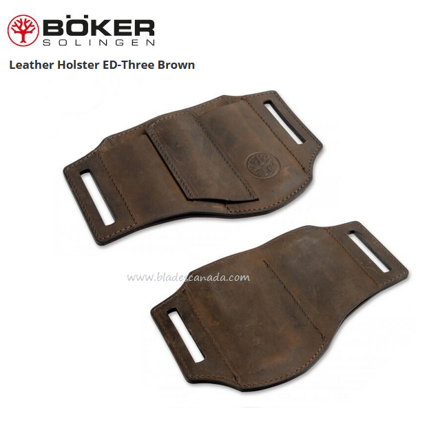 Boker Holster ED-Three, Leather Brown, 09BO296 - Click Image to Close