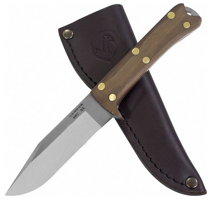 Condor Lifeland Hunter Fixed Blade Knife, Walnut Handle, CTK103-4.5-4C - Click Image to Close