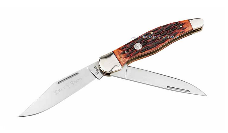 Boker Manufaktur Traditional Series 2.0 Folding Knife, D2, Jigged Brown Bone, 110836