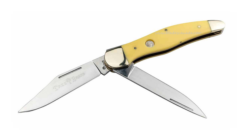 Böker Manufaktur Traditional Series 2.0 Folding Knife, D2, Yellow Handle, 110839