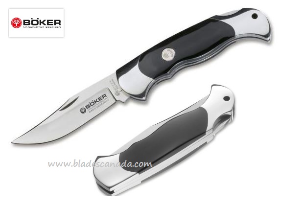 Boker Germany Scout Folding Knife, N690, Buffalo Handle, 112007 - Click Image to Close