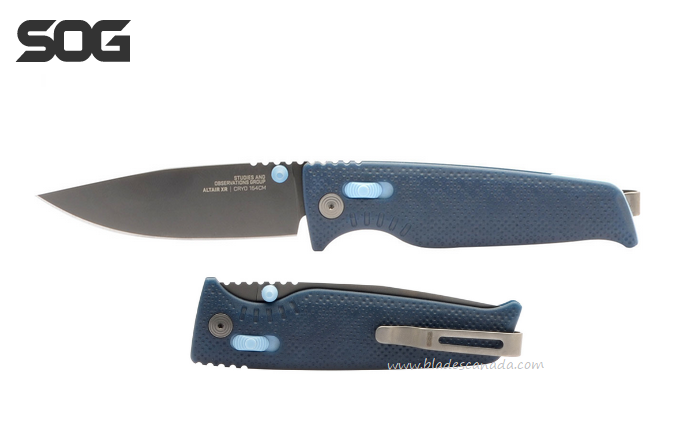 SOG Altair XR Folding Knife, CPM 154, GRN Squid Ink, 12-79-01-57