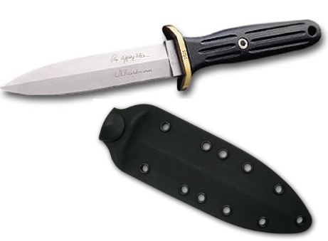 Boker Germany Applegate-Fairbairn Combat II Fixed Blade Knife, 440C, 120543AF