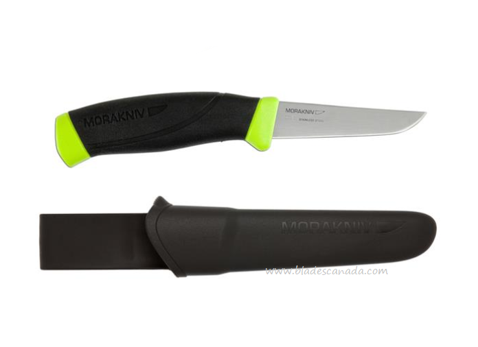 Morakniv Fishing Comfort File 090 Fixed Blade Knife, Stainless, Black/Green, 12207