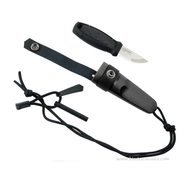 Morakniv Eldris Fixed Blade Knife with Fire Kit, Stainless, Black, 12629