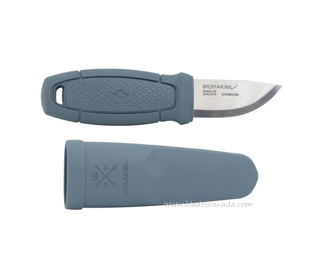 Morakniv Eldris LightDuty Fixed Blade Knife, Stainless, Dusty Blue, 13851