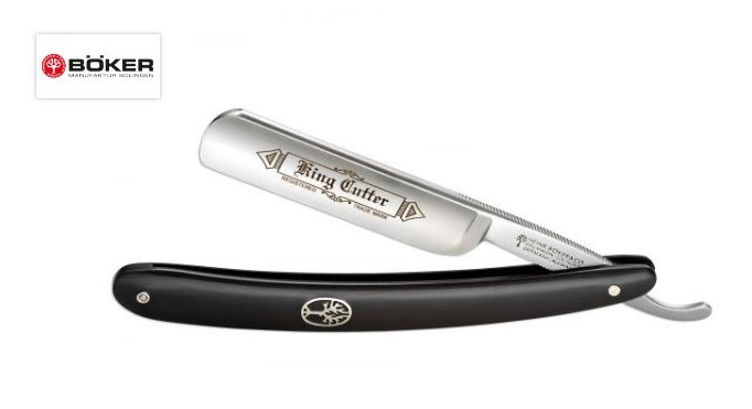 Boker Germany King Cutter Straight Razor, Carbon Steel, 140524