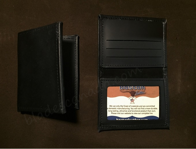 Boston Leather 165S-1ID Book Style Wallet w/ ID Window - Click Image to Close