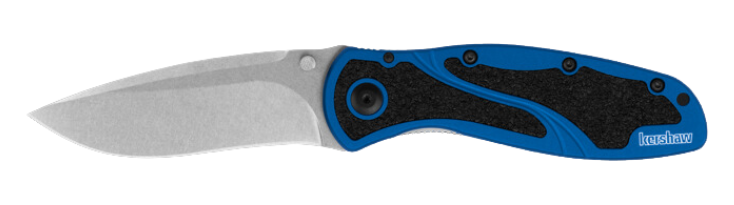 Kershaw Blur Folding Knife, Assisted Opening, MagnaCut, Aluminum Black/Blue, 1670NBMAG