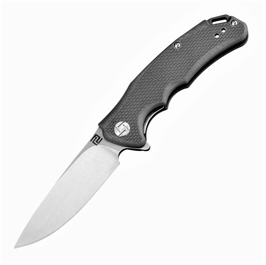 Artisan Cutlery Tradition Flipper Folder, D2, G10 Black, 1702PBK