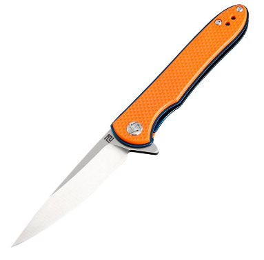 Artisan Cutlery Shark Flipper Folding Knife, D2 Steel, G10 Orange, ATZ1707POE