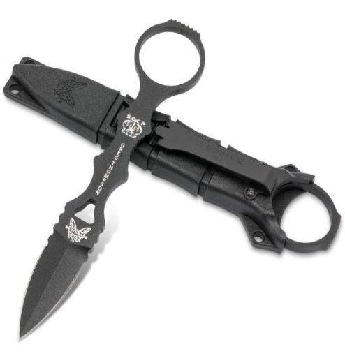 Benchmade Mini SOCP Dagger Fixed Blade Knife, 440C, Hard Sheath, 173BK - Click Image to Close