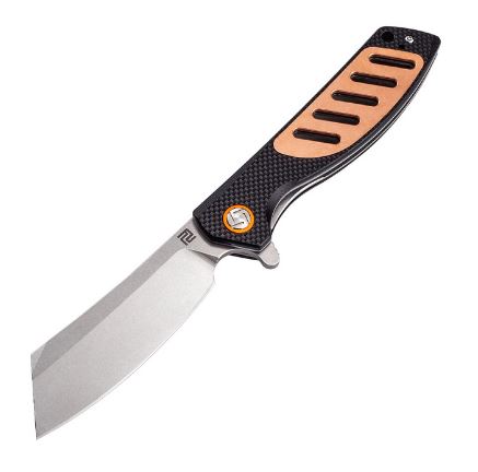 Artisan Cutlery Tomahawk Flipper Folding Knife, D2, Copper/G10, 1815PCG3 - Click Image to Close