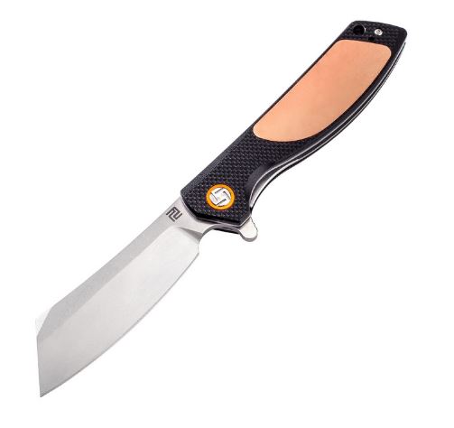 Artisan Cutlery Tomahawk Flipper Folding Knife, D2, Copper/G10, 1815PCG2