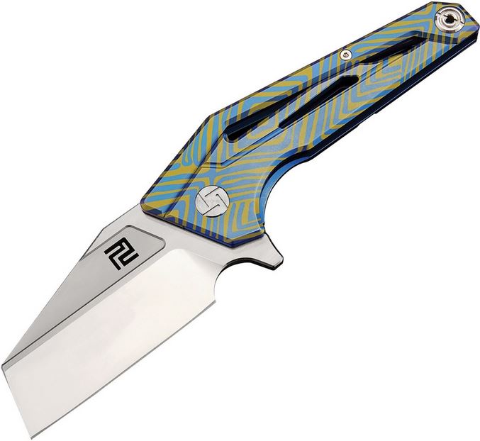 Artisan Cutlery Ravine Flipper Framelock Knife, S35VN, Titanium, 1819GBU03