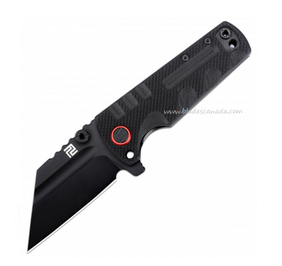 Artisan Cutlery Proponent Flipper Folding Knife, D2 Black, G10 Black, 1820PS-BBK