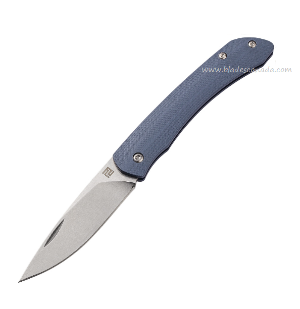 Artisan Biome Slipjoint Folding Knife, 12C27 Sandvik SW, G10 Blue, 1840PBU