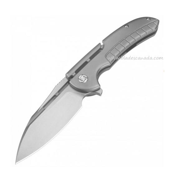 Artisan Cutlery Valor Flipper Framelock Knife, S35VN, Titanium Grey, 1850G-GY