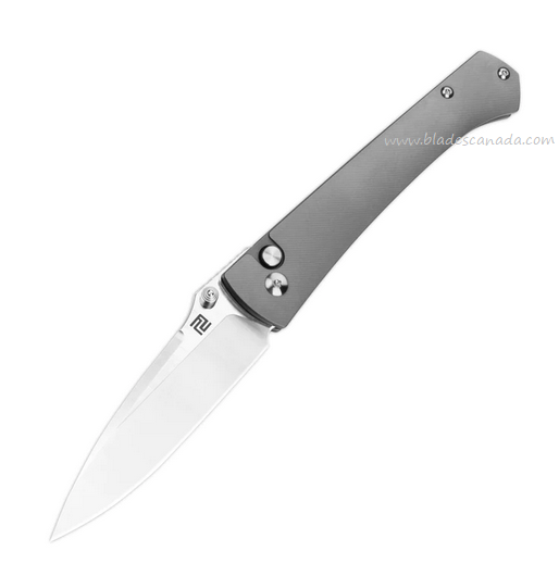 Artisan Cutlery Andromeda Button Lock Folding Knife, S35VN, Titanium, 1856G-GY