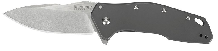 Kershaw Eris Flipper Framelock Knife, Assisted Opening, Stainless Grey Handle, K1881