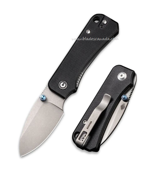 CIVIVI Baby Banter Folding Knife, Nitro-V, G10 Black, C19068S-1