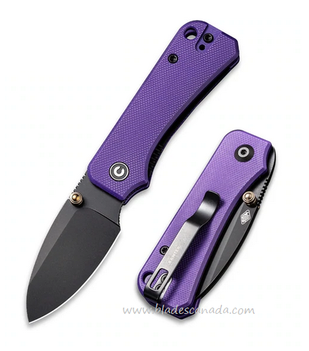 CIVIVI Baby Banter Folding Knife, Nitro V SW, G10 Purple, 19068S-4