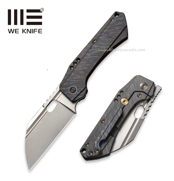 WE Knife Roxi 3 Flipper Folding Knife, CPM S35VN SW, Titanium Tiger Stripe, 19072-3