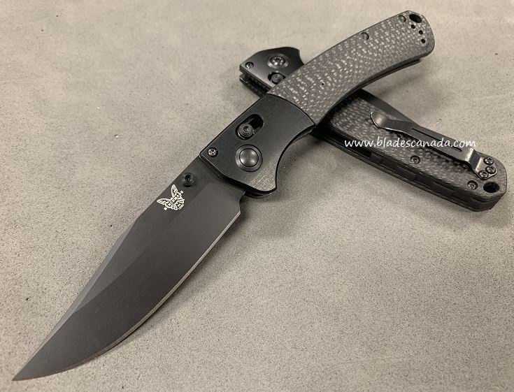 Benchmade Crooked River Folding Knife, S90V, Carbon Fiber, 15080CU20