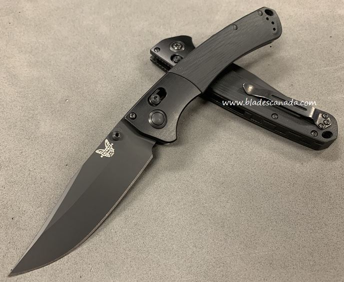 Benchmade Crooked River Folding Knife, S90V, G10 Black, 15080CU8