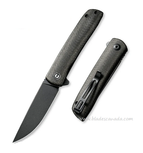 CIVIVI Bo Flipper Folding Knife, Nitro-V SW, Micarta Dark Green, 20009B-6 CIVIVI Bo Flipper Folding Knife, Nitro-V SW, Micarta Dark Green, 20009B-6
