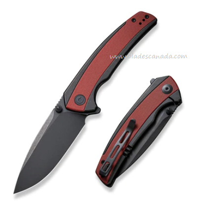 CIVIVI Teraxe Flipper Framelock Knife, Nitro-V Black SW, G10/Steel, 20036-1