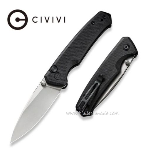 CIVIVI Altus Folding Knife, Nitro V, G10 Black, 20076-1