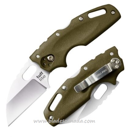 Cold Steel Tuff Lite Folding Knife, AUS 8A, OD Green Handle, 20LTG